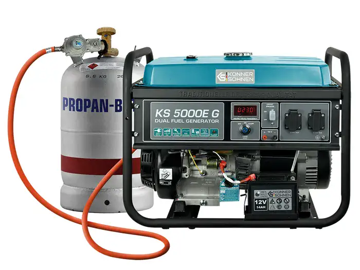 גנרטור בנזין משולב גז חד פאזי 4500W מבית Könner & Söhnen גרמניה