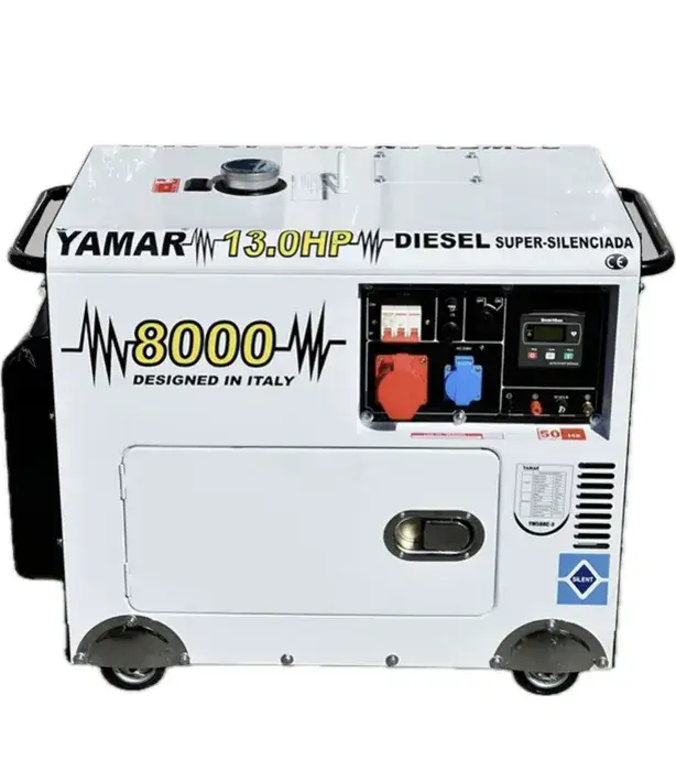 גנרטור מושתק דיזל מקצועי 6500W תלת פאזי על גלגלים דגם YM8000 חברת YAMAR