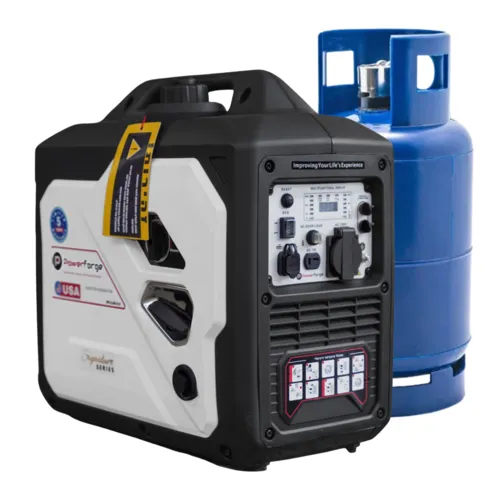 גנרטור מושתק אינוורטר מנוע בנזין משולב גז חד פאזי 2800W מבית PowerForge