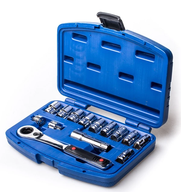 סט בוקסות חור עובר (חלולות) דרייב ''3/8 - 10-19 מ"מ - 14 חלקים CALAMAN