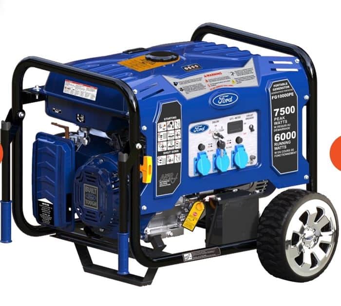 גנרטור בנזין 7500W כולל סטרטר שקע ישראלי FG9250PE תוצרת FORD שנתיים אחריות