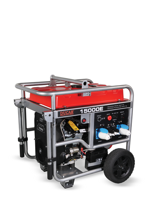 גנרטור 15KVA מנוע בנזין חד פאזי מבית DUCAR DG15000E