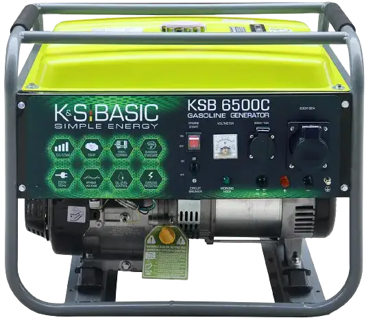 גנרטור בנזין חד פאזי 5500W מבית K&S BASIC גרמניה