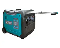 גנרטור מושתק אינוורטר מנוע בנזין 5500W חד פאזי מבית Könner & Söhnen גרמניה ATS הכנה