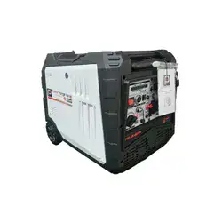 גנרטור מושתק אינוורטר מנוע בנזין משולב גז חד פאזי 8000W מבית PowerForge