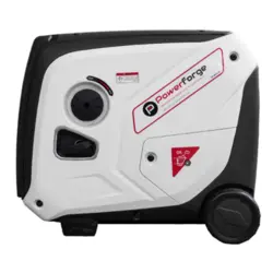 גנרטור מושתק אינוורטר מנוע בנזין משולב גז חד פאזי 4000W מבית PowerForge