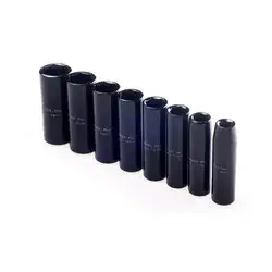 מארז 8 בוקסות אימפקט דרייב "3/8 עמוקות 8-19 מ"מ ROHER-PRO