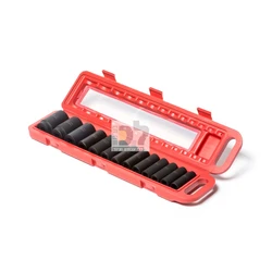 סט בוקסות אימפקט עמוקות דרייב "1/2, 13 יחי' 10-32 מ"מ ROHER במזוודת פלסטיק