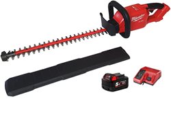 גוזם גדר חיה 18V ללא פחמים + סוללה 5.0AH Milwaukee