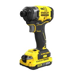 מברגת אימפקט 3 מהירויות STANLEY 18V סדרת V20 סוללות 2AH