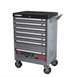עגלת כלים 7 מגירות ROHER אפור, כולל נעילת מגירות ROHER TOOLS