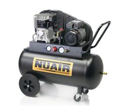 קומפרסור 50L שני ראשים חד פאזי 3.0 כ"ס 330 ל"ד NUAIR italy